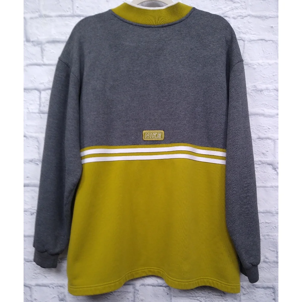 Vintage 90's Y2K Nike 1/4 Zip Sweatshirt XXL - Picture 4 of 6